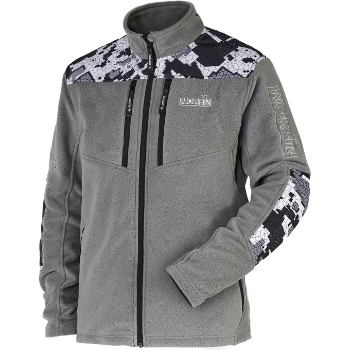 Джемпер флисовый NORFIN GLACIER CAMO 01 размер S 477201-S